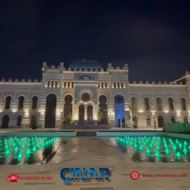 Bakü, Azerbaycan – Kuru havuz fıskiyesi