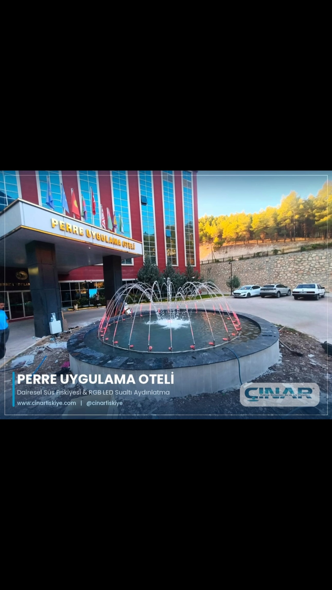 Perre Uygulama Oteli – Otel peyzajı · süs havuzu